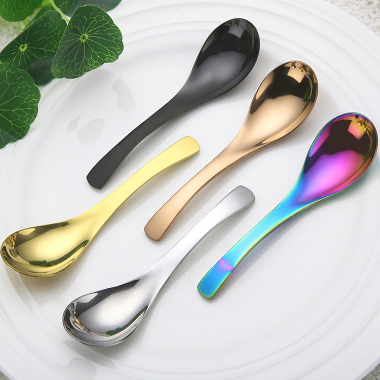 304 Stainless Steel Soup Spoon Chinese Big Round Spoon For Soup