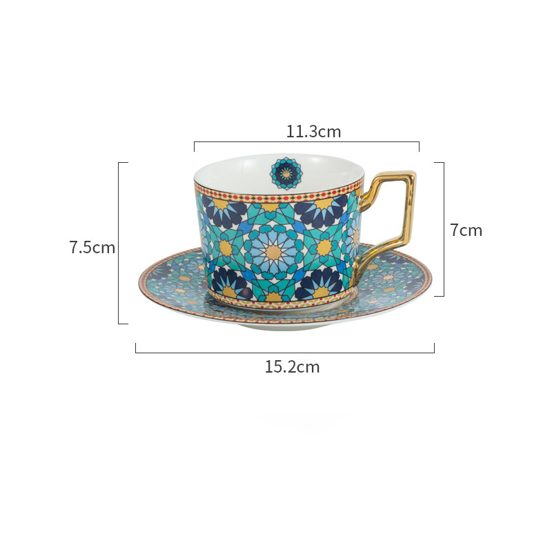 Bone China Cup Saucer Set Nordic Style Coffee Cup Afternoon Tea Cup