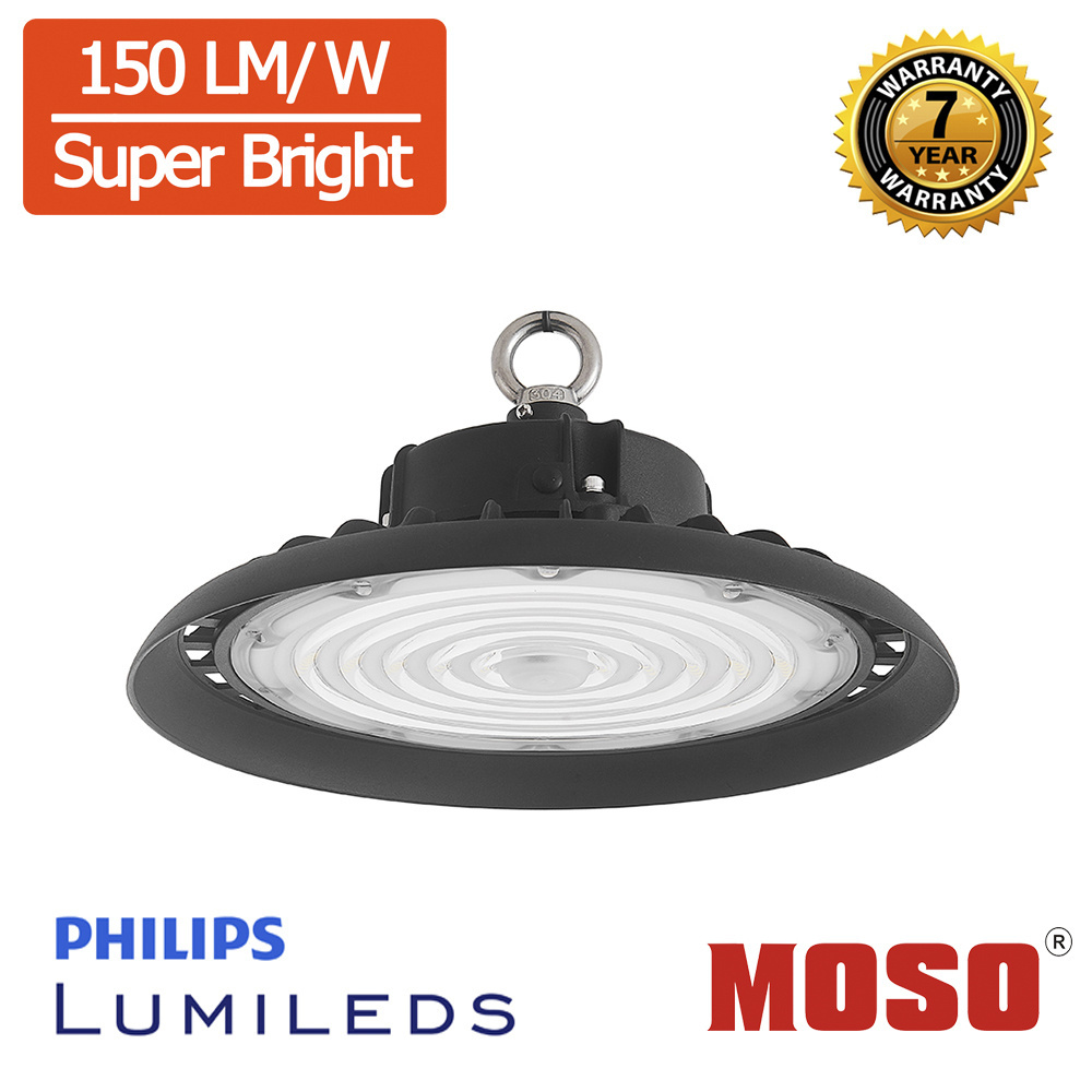 150LM/W Warehouse LED UFO High Bay Light Motion Sensor Highbay LED High Bay Light 200W 150W 100W UFO LED High Bay Light