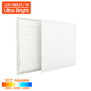 3CCT Tunable 180lm/w Back Lit Recessed LED Light Panel High Lumen 120-150lm/w Square Ceiling Backlight LED Panel Light