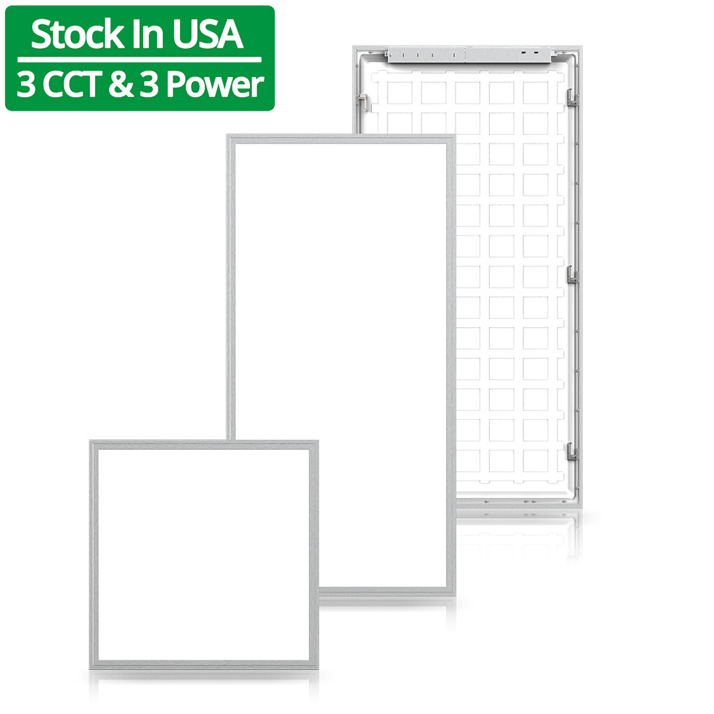 USA Warehouse ETL DLC 135LM/W 3CCT Selectable 2x4 50W LED Light Panel Ceiling 2x2 40W LED Panel Light 60x60