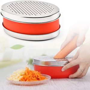 Hot Sale Food Storage Container and Lid Vegetable Chopper Shredder Cheese Grater Citrus Lemon Zester