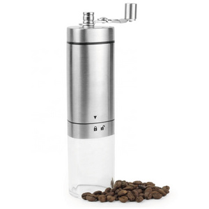 Stainless Steel Manual Coffee Grinder with Ceramic Burr Hand Coffee Grinder