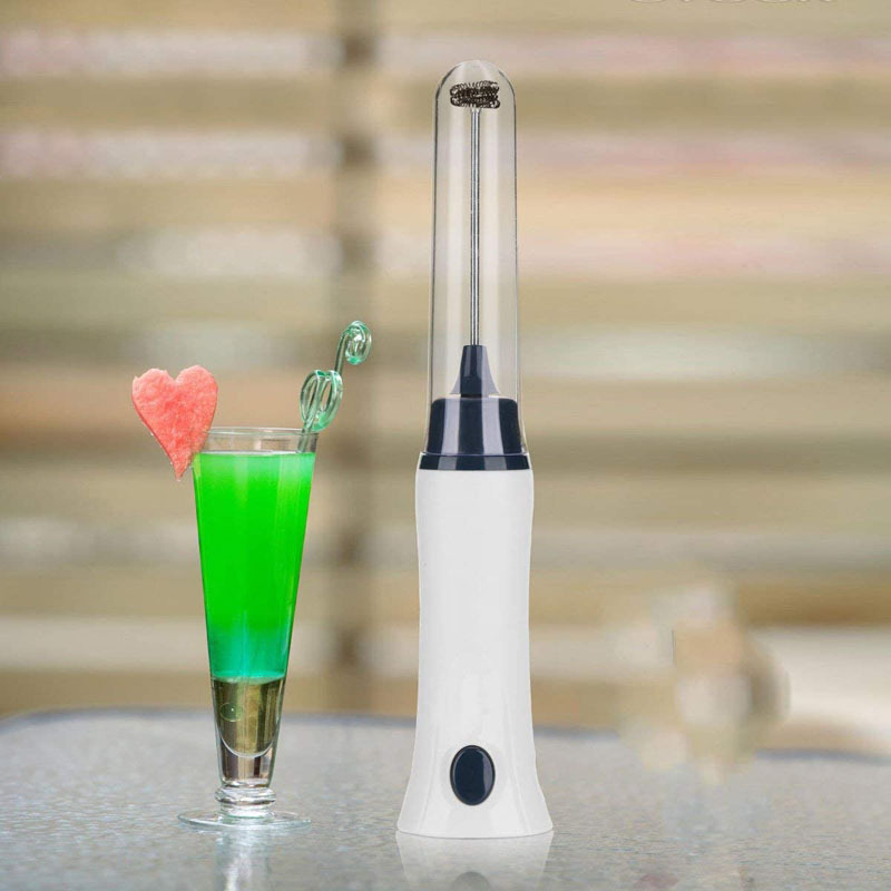 Yongli K-07 Kitchen Tools Charge Milk Frother With Lid Rechargeable Whisk Coffee Mixer with Cover Electric Foam Maker