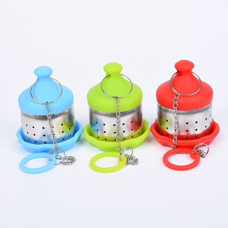 Yongli Tea Infuser Loose Leaf Tea Steeper Silicone With Stainless Steel Strainer Ball