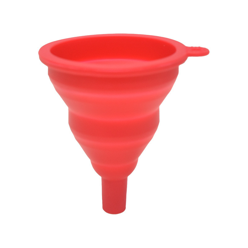 YONGLI Portable Folding Telescopic Silicone Funnel Household Long Funnel Mini Silicone Collapsable Funnel