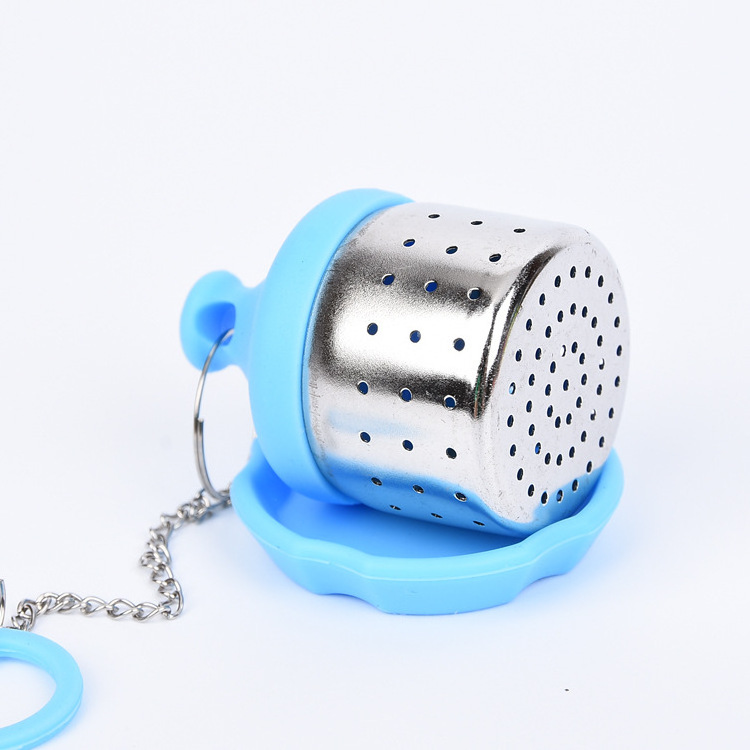 Yongli Tea Infuser Loose Leaf Tea Steeper Silicone With Stainless Steel Strainer Ball