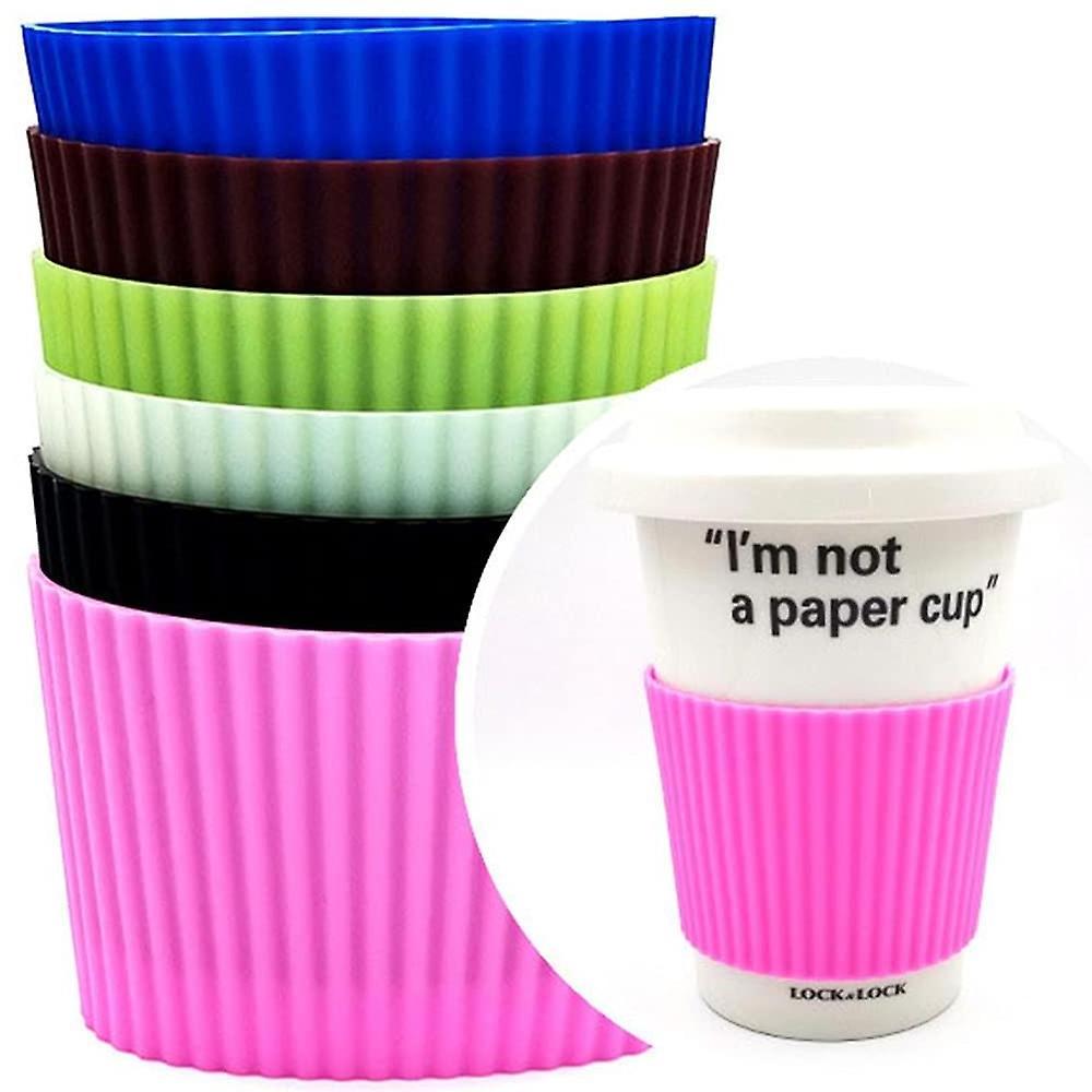 Yongli Bpa Free Keep Warm Custom Printing Reusable Silicone Cup Band Coffee Cup Sleeve Coffee Holder