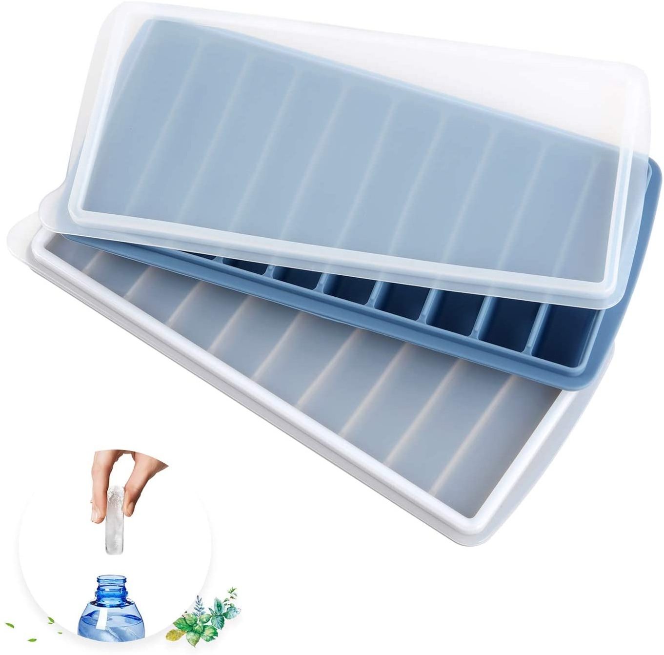 Yongli  Ice Cub Shot Tray Silicon Mold Pop Popsicle Maker Set Stick Long Silicone Molds For Shots 3 d silicone mold ice