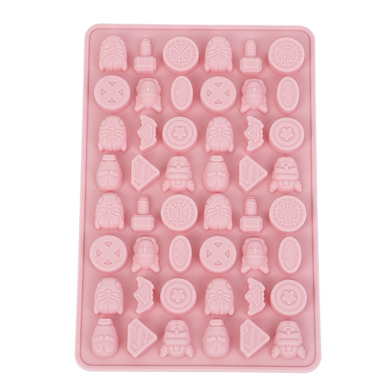 Yongli TG008 40 Cavities Cartoon Gummy Mold Custom Silicone Molds For Gummies Chocolate Gummy Mold Trays