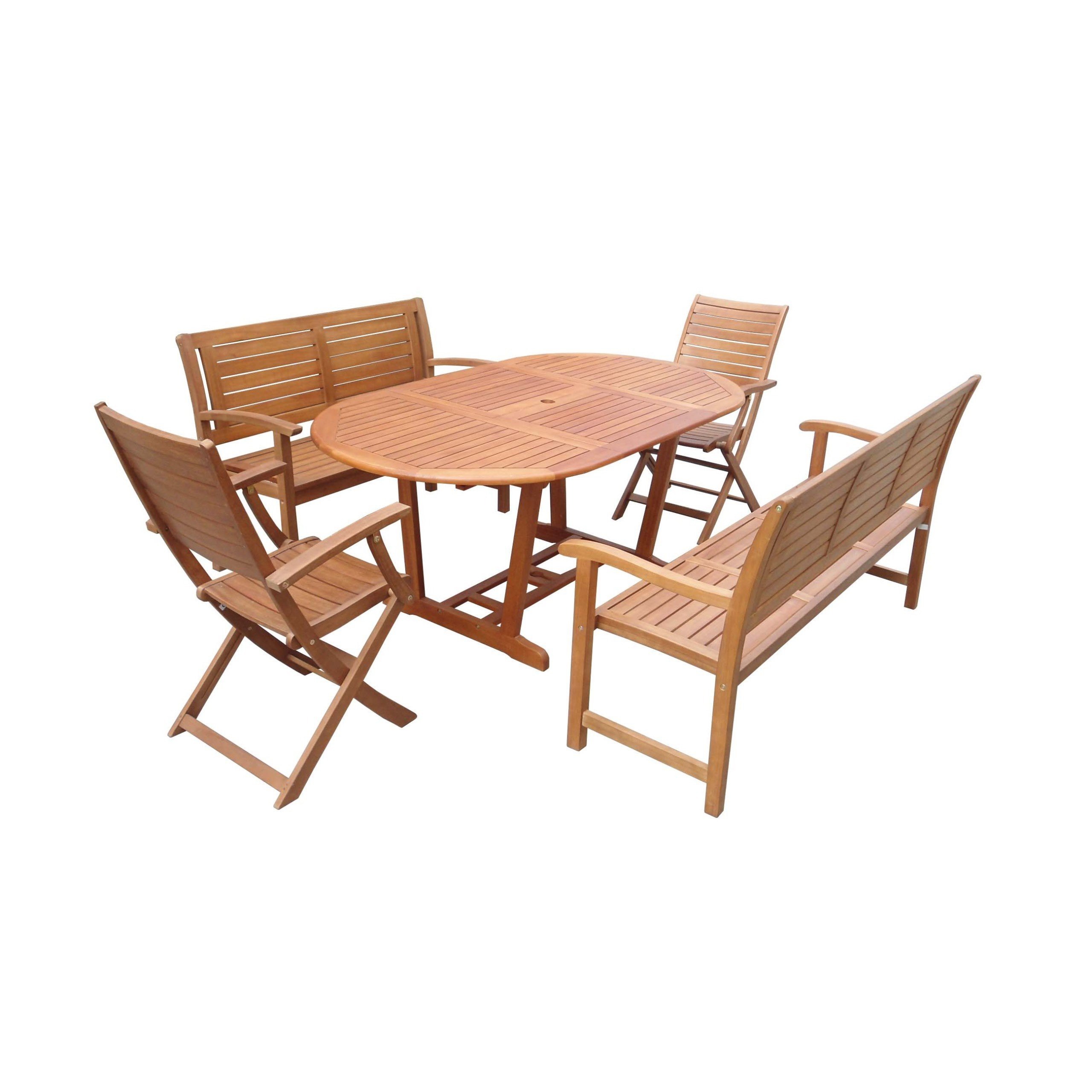 Wholesale Price Acacia Wood Patio Table Set Cheap Outdoor Garden Furniture for Restaurants Wood Material