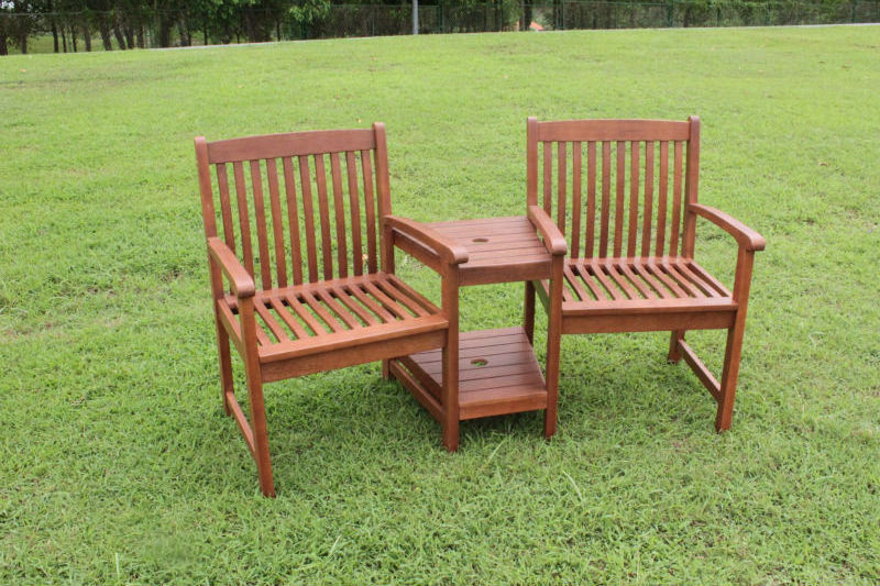 Outdoor Furniture Customized Wooden Bench Waterproof Modern Garden Seats from Nghia Son Company