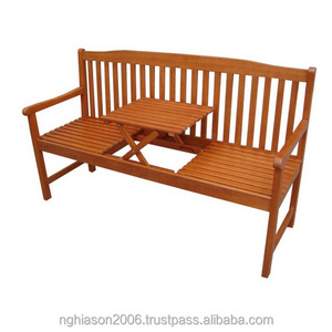 Factory Price Outdoor wooden long bench Public Seating garden patio benches with cheap price