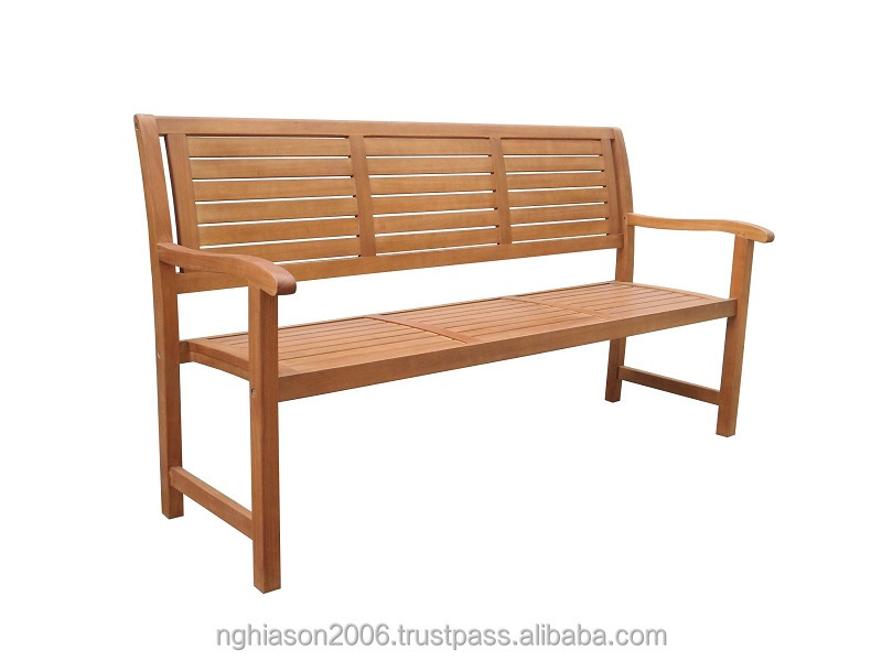 3 SEATER BENCH Wholesale Nordic Cast Iron Benches Modern Park Wooden Bench Seating Furniture Metal Outdoor Patio