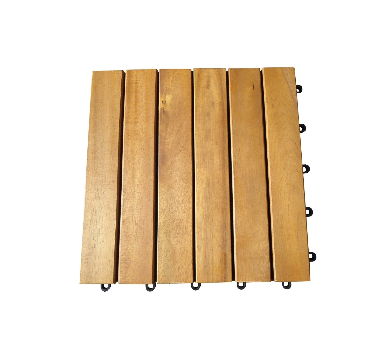 Stylish Wood Deck Tile (6 Slats) Create a Natural and Inviting Patio or Deck Area