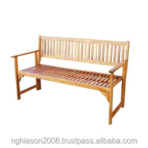 Custom Colors Long Bench Chair Metal Wooden Park Bench for Outdoor Garden Stainless Steel for Apartment and Villa Use