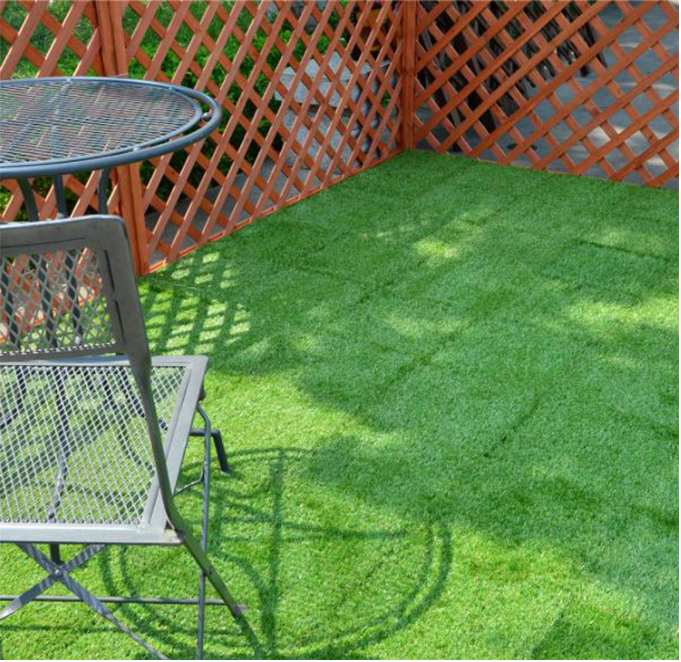 300*300mm outdoor deck tiles, Artificial grass turf , patio deck tiles for courtyard