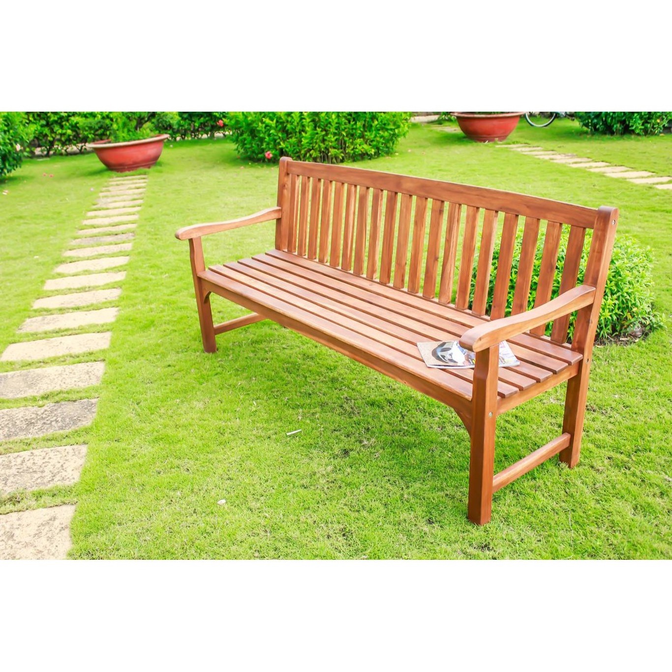 New Acacia Wooden Dining Bench for Outdoor and Indoor Storage Bench Wood for Kitchen & Living Room Furniture