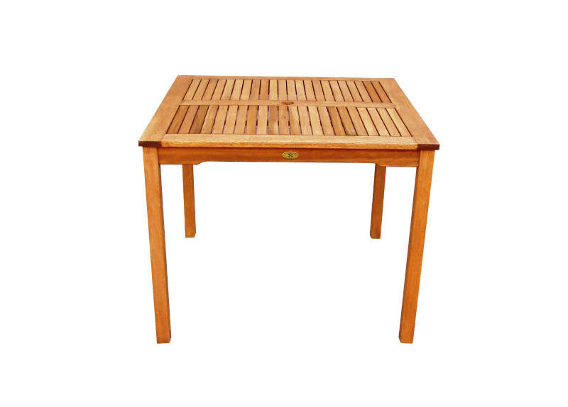 Wholesale Custom Logo Restaurant Cafe Shop Food Service Square Solid Wood Table Top From Vietnam