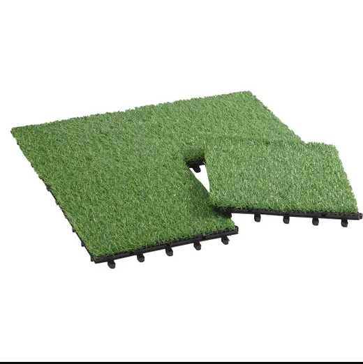 300*300mm outdoor deck tiles, Artificial grass turf , patio deck tiles for courtyard