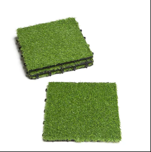 300*300mm outdoor deck tiles, Artificial grass turf , patio deck tiles for courtyard