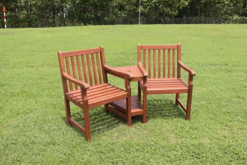 Outdoor Furniture Customized Wooden Bench Waterproof Modern Garden Seats from Nghia Son Company