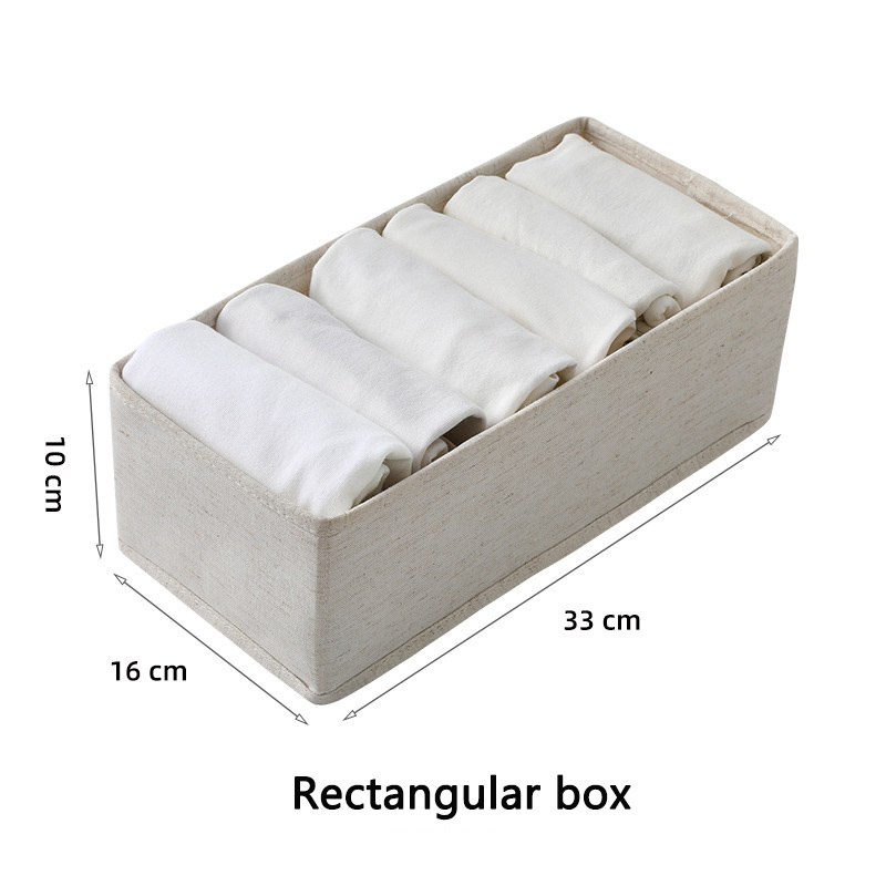 Wholesale Underwear Storage Box Foldable Bra Underwear Organizer Panties Socks Drawer Organizer For Bedroom