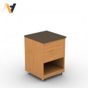 Premium Wooden Nightstand with Contemporary Style and Ample Storage for Hotel and Home Projects