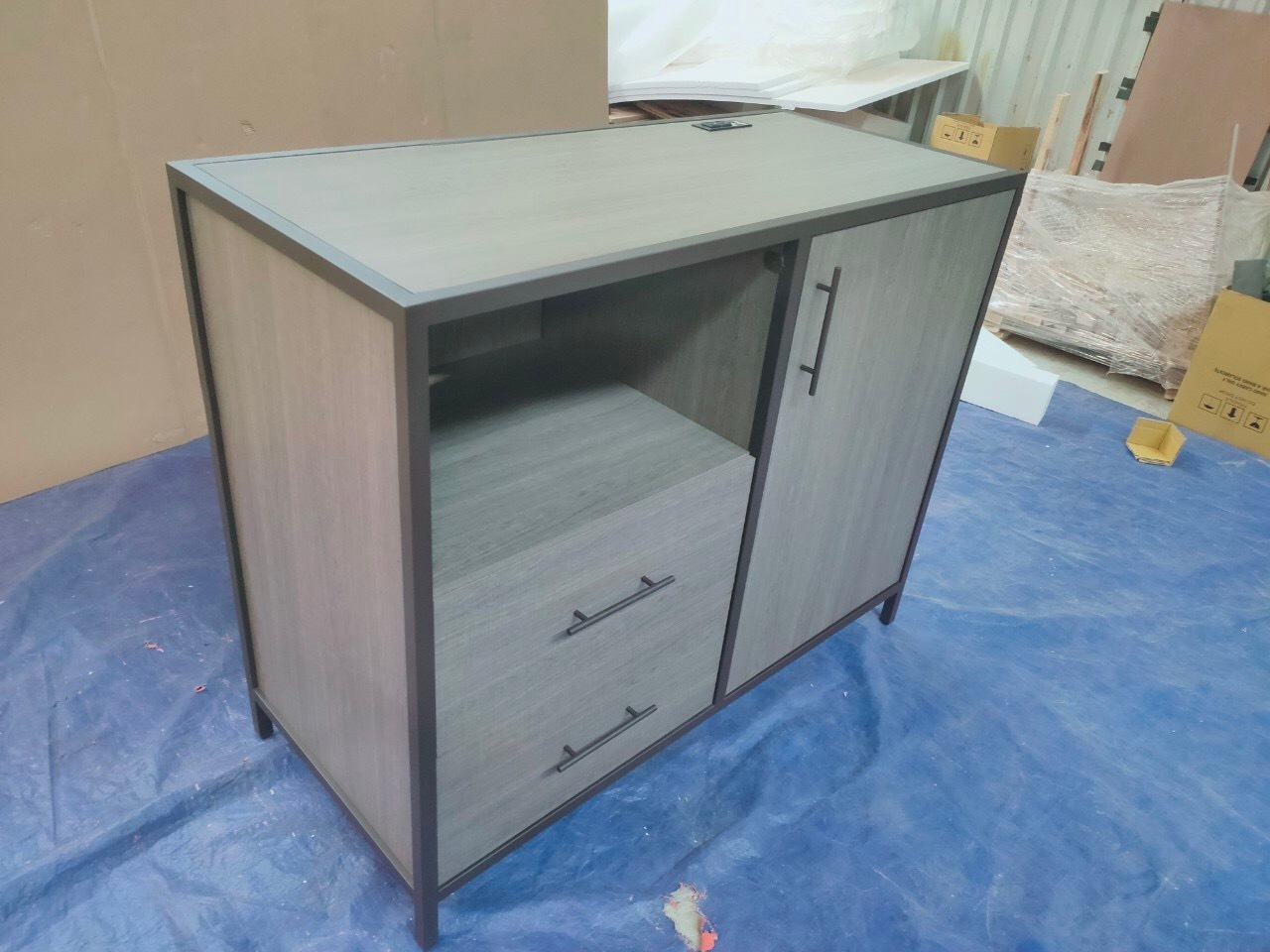 Ngoc Hoang Anh brand - Supplier for hospital furniture and student housing furniture wooden cabinet with hand sink fot bathroom