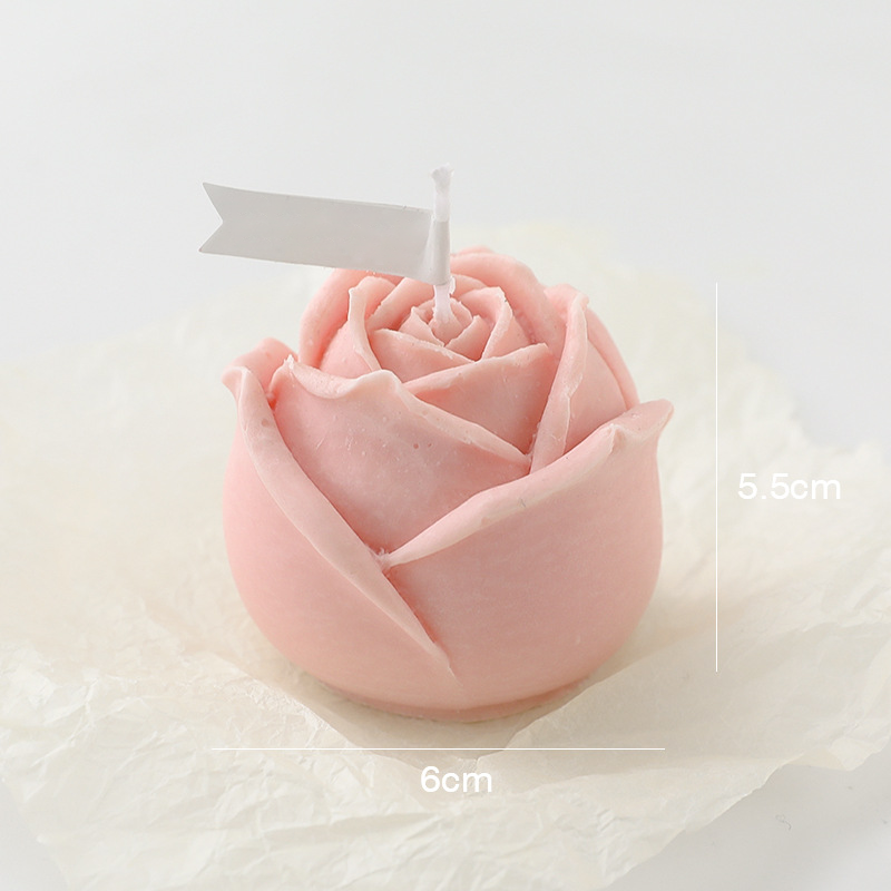 UO Creative Home Decoration Gifts Handmade Shape Candle Aroma Vegan Shaped Scented Rose Candles