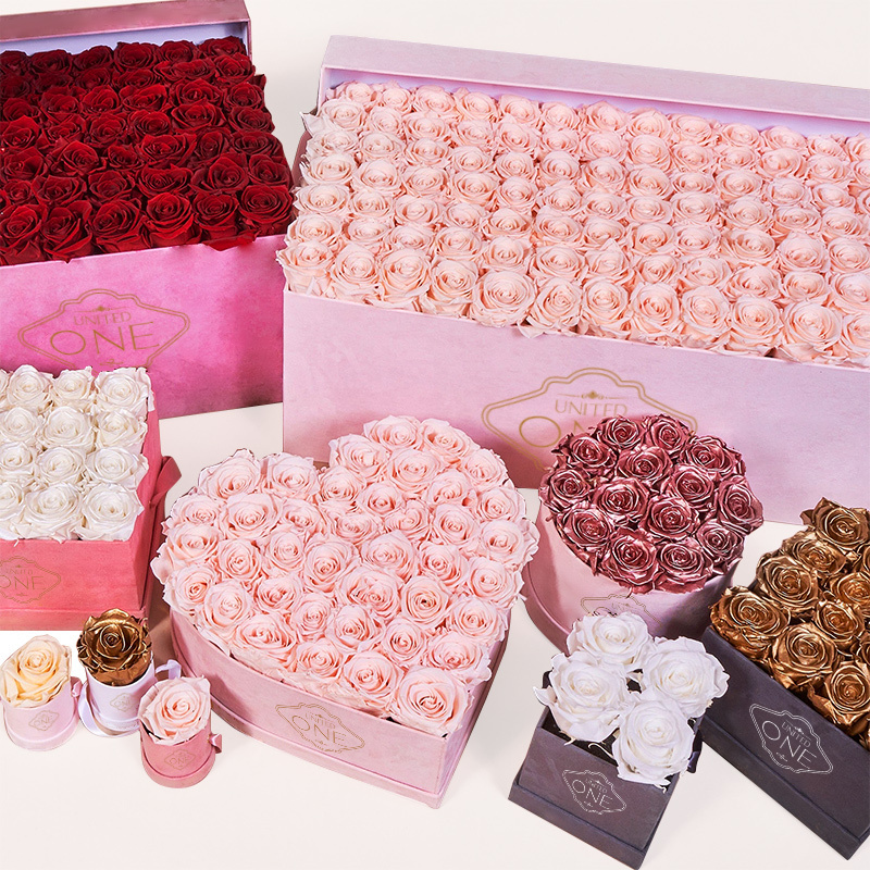 UO Store Hot sell Immortal Gift Rose Box Forever Eternal Roses Preserved Flowers rosa eterna For 2024 Valentines Mother Day Gift