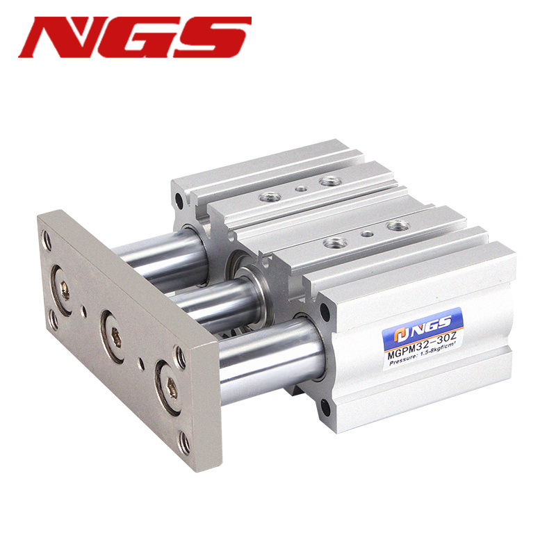 SMC Series Three-shaft  Pneumatic linear actuator Aluminum  Compact Pneumatic Air Cylinder  High Pressure MGPM Double Action