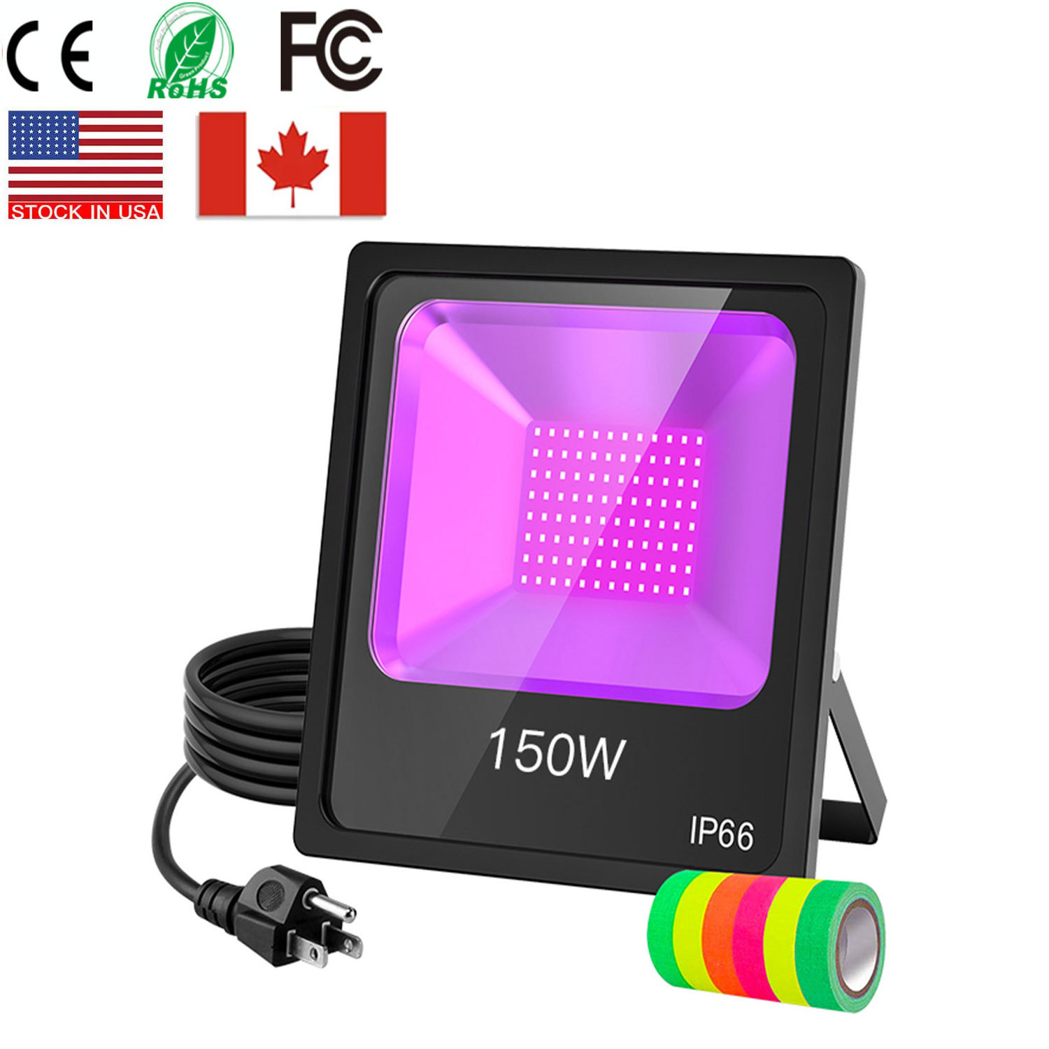 Us Stock 100w 150w Night Best Disco Lights 80w Ultraviolet Led Uv Black Light