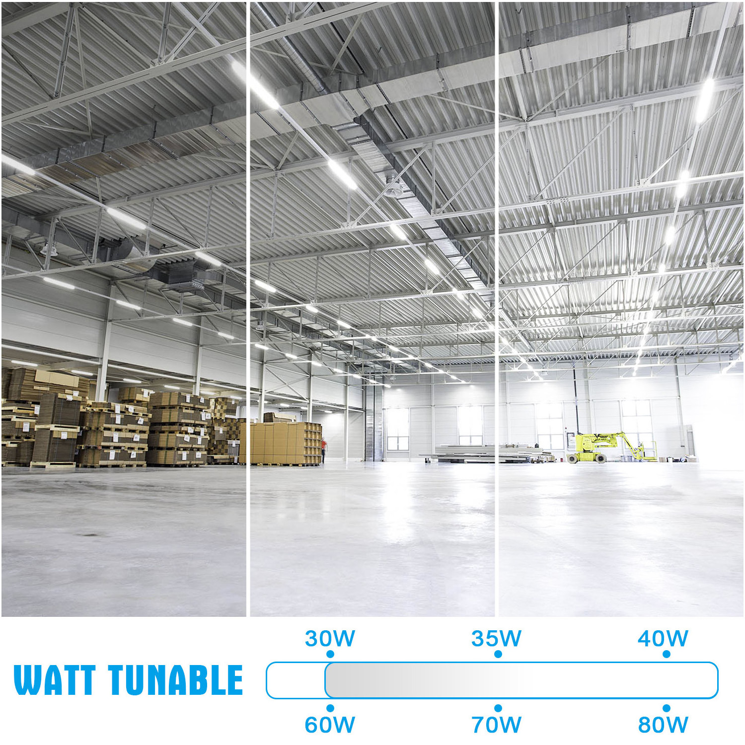 Large Stock Usa Warehouse Linkable Light Ul Dlc 4ft 8ft Light 100-277v Ceiling Fixture Suspending Led Batten Strip Light