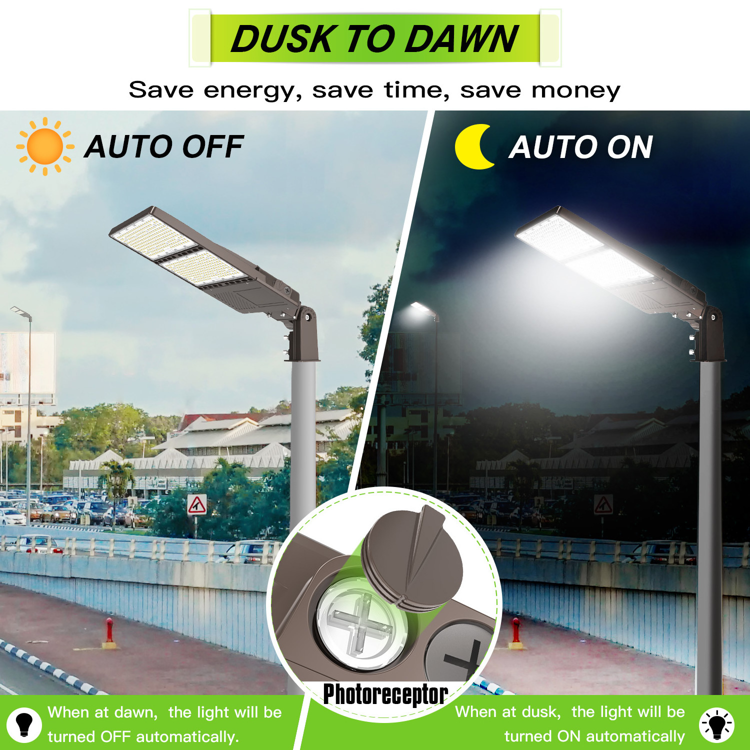 5 Years Warranty UL DLC 100W 150W 200W 240W 300W IP65 Outdoor Waterproof Area Pole Lamp LED Parking Lot Shoebox Street Light