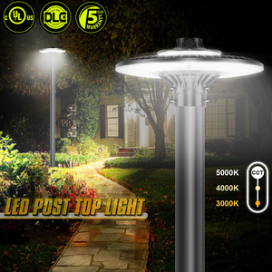 Delivery from USA DLC IP65 Outdoor CCT Adjustable 60 80 100 120 150 200 Watt Street Yard Garden LED Post Top Light