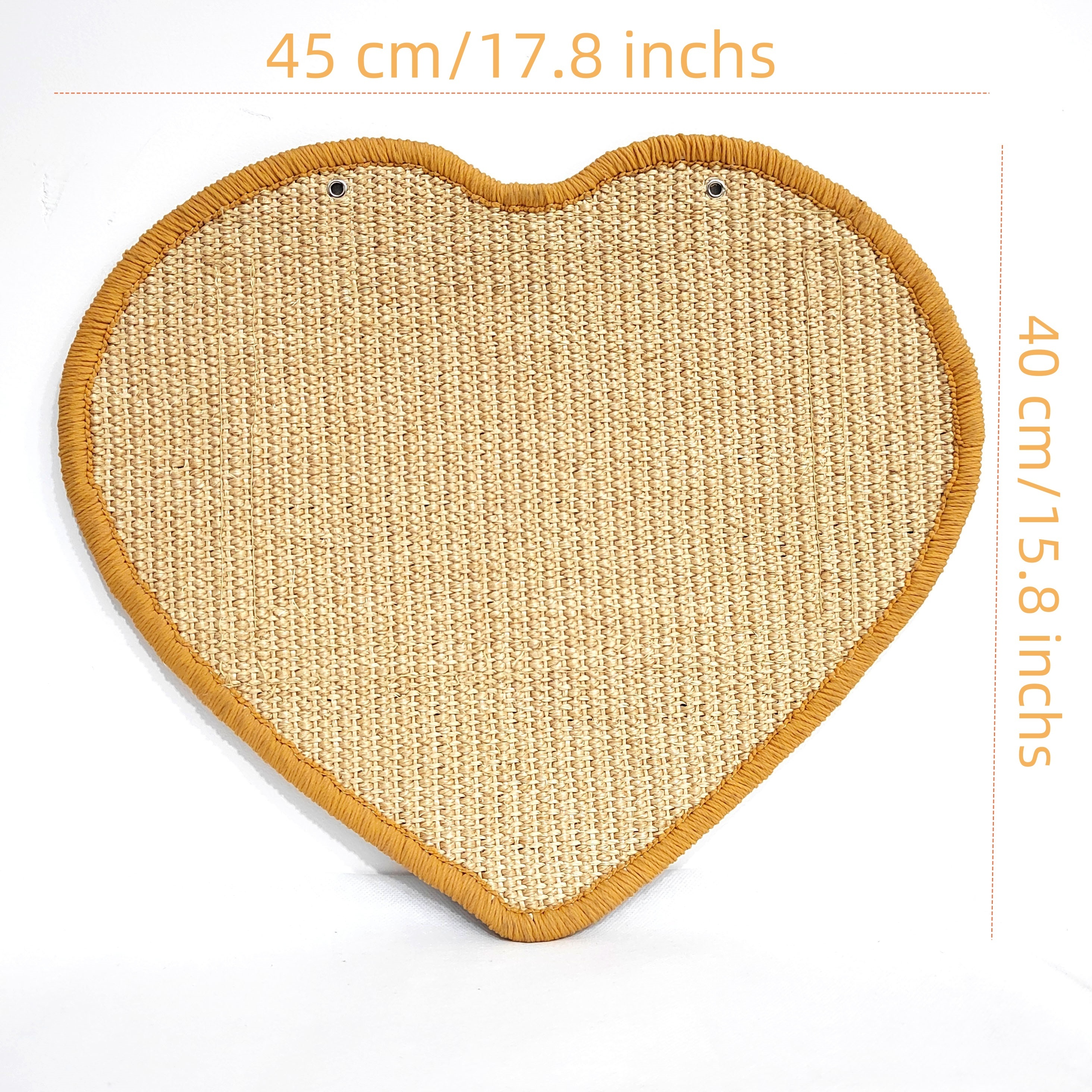 Heart-shaped Sisal Cat Scratching Board, Wear-resistant and Slip-proof, Comfortable Scratching Experience without Hurting Claws