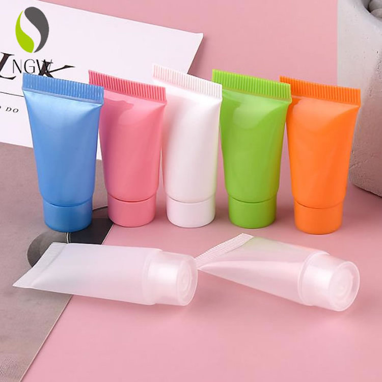 Custom  plastic soft cosmetics face whiten squeeze tubes for hand cream lotion packaging aluminum laminated cosmetics tube