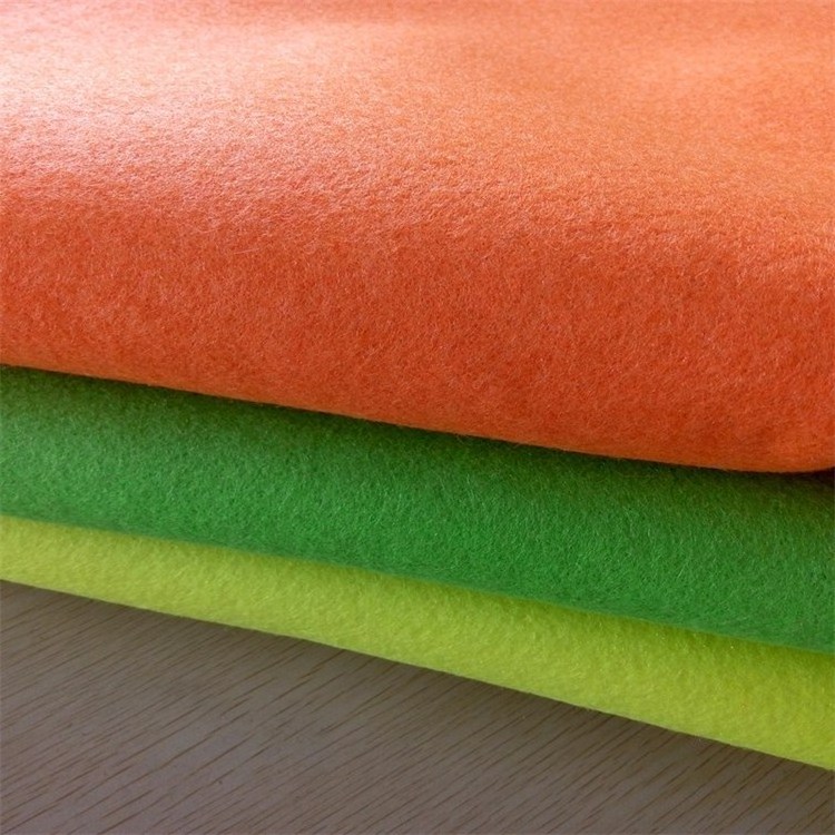 Yellow Green Orange 2mm 2.5mm 3mm Polyester Fabric for Pet Felt ball or Tennis Ball Felt Cloth