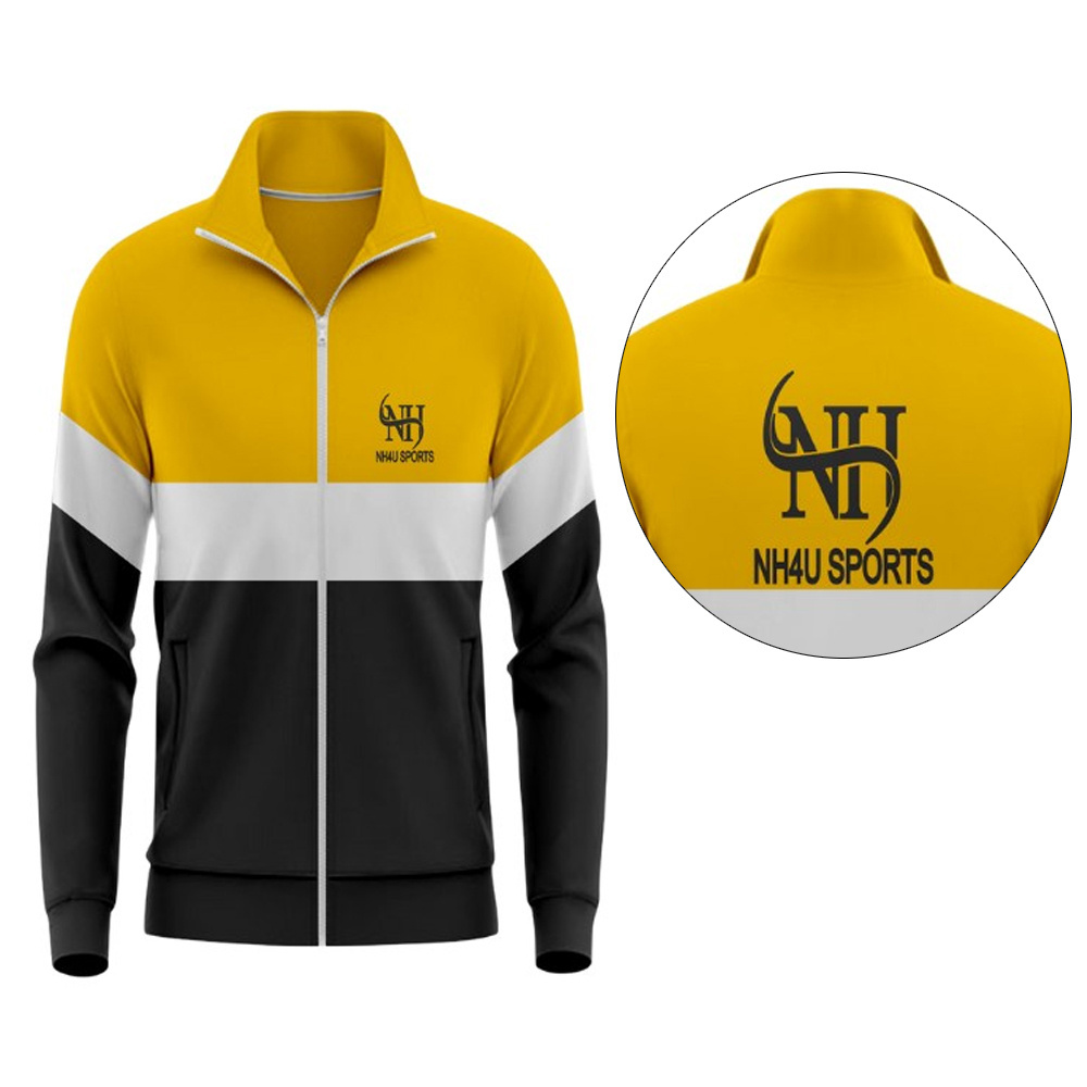 2024 Customized Logo Print Professional Premium Quality Newest Product Men Sweat Jackets