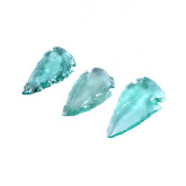 Aqua Glass Arrowhead : Wholesale Aqua Glass Arrowhead : Arrowhead For Sale