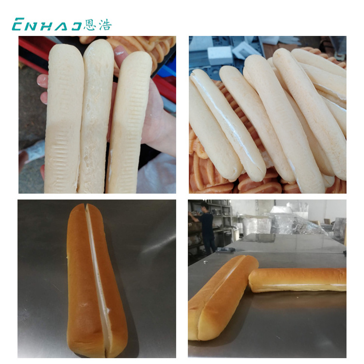 Commercial Mechanical Stainless steel 304 hotdog hamburger bread cutting burger bun slicer machine