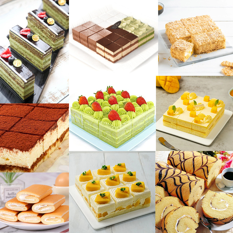 NHA Round and Sheet Cake Cutter Automatic Brownie Slicer Ultrasonic Square Cake Food Cut Machine