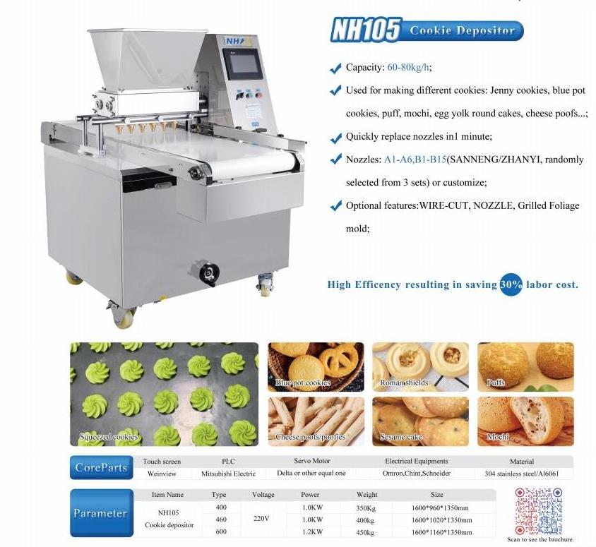 Commercial biscuit cookie depositor machine Automatic mini fortune cookie machine maker price