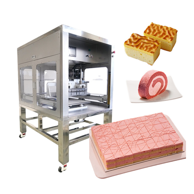 NHA Round and Sheet Cake Cutter Automatic Brownie Slicer Ultrasonic Square Cake Food Cut Machine