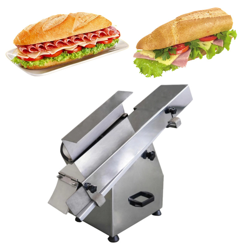 Top 1 Commercial Electric Rotary hotdog Cutter Bread Slicer Loaf Cutting Machine