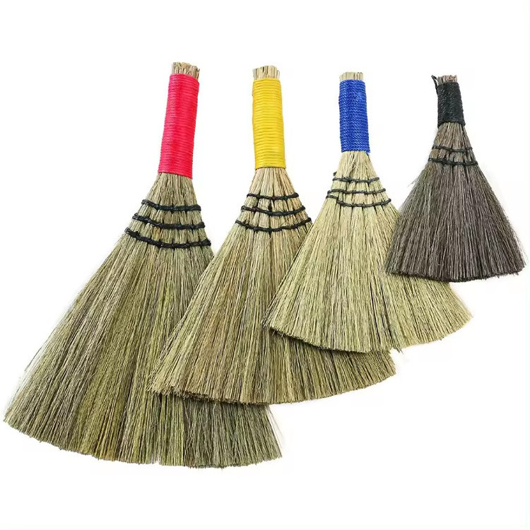 Sustainable Material Straw Broom Stick Cleaning Broom/Wing Broom Decor Home Decor Wholesale Handicraft