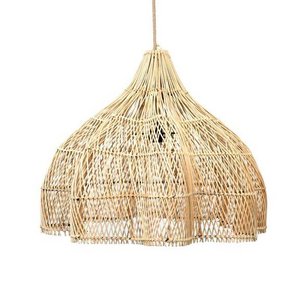 Personalize light source of the rattan chandelier Farmhouse Bohemian Lampshade Rattan pendant Light Best Price Vietnam ML76