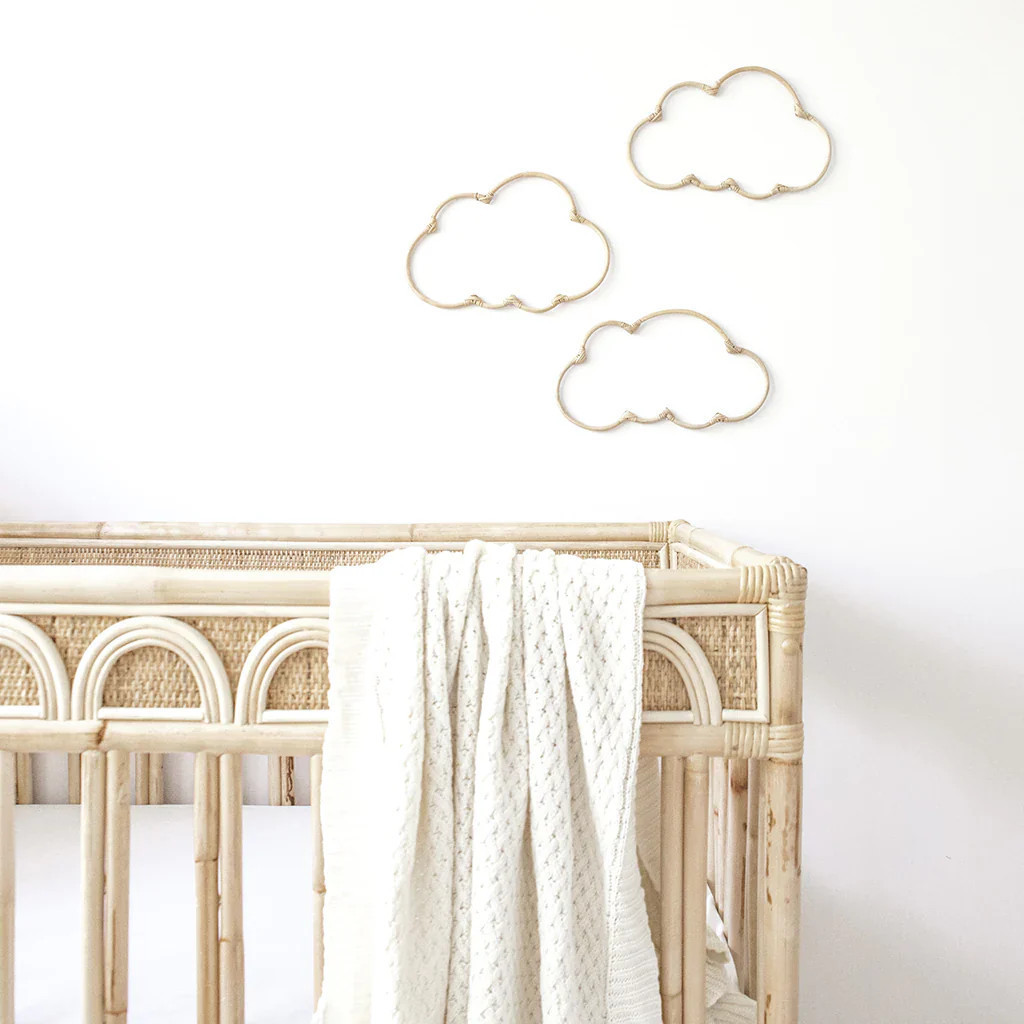 Skye Rattan Cloud Wall Decals Natural Rattan Handmade From Vietnam With Best Price For Wholesale