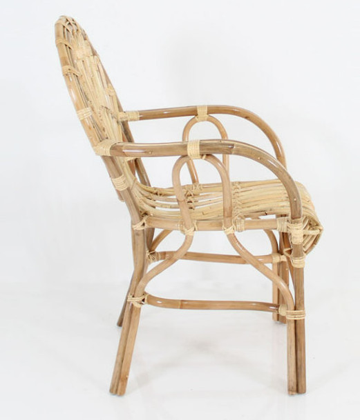 Handmade New Design Basic Elegant Style Natural Rattan Chair For Living Room Or Hotel And Restaurant Villa From Vietnam G109